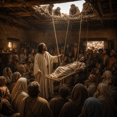 Jesus heals the paralytic