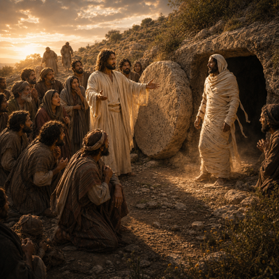 Lazarus risen from the dead
