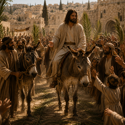 Jesus on Palm Sunday