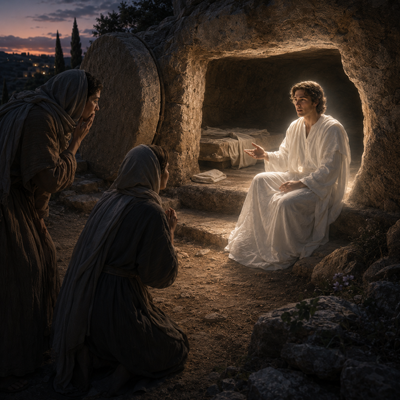 The Risen Jesus greets Mary