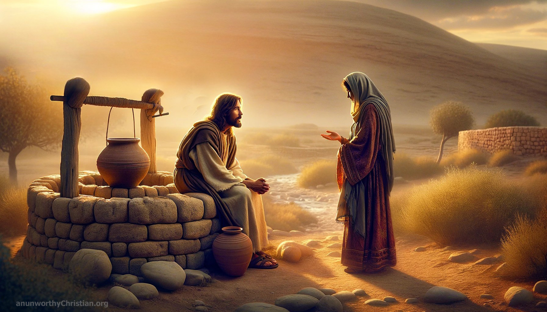 Jesus and the woman at the well