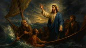 Jesus calms the storm