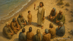 Jesus and the small child