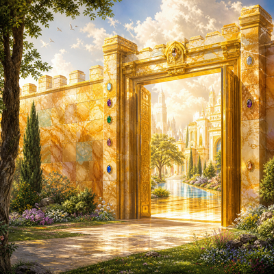 Outside the New Jerusalem