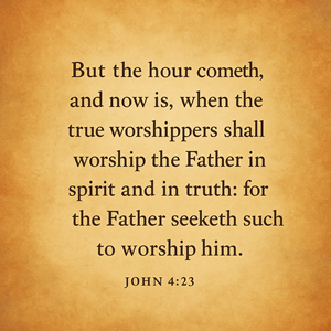 God seeks worship